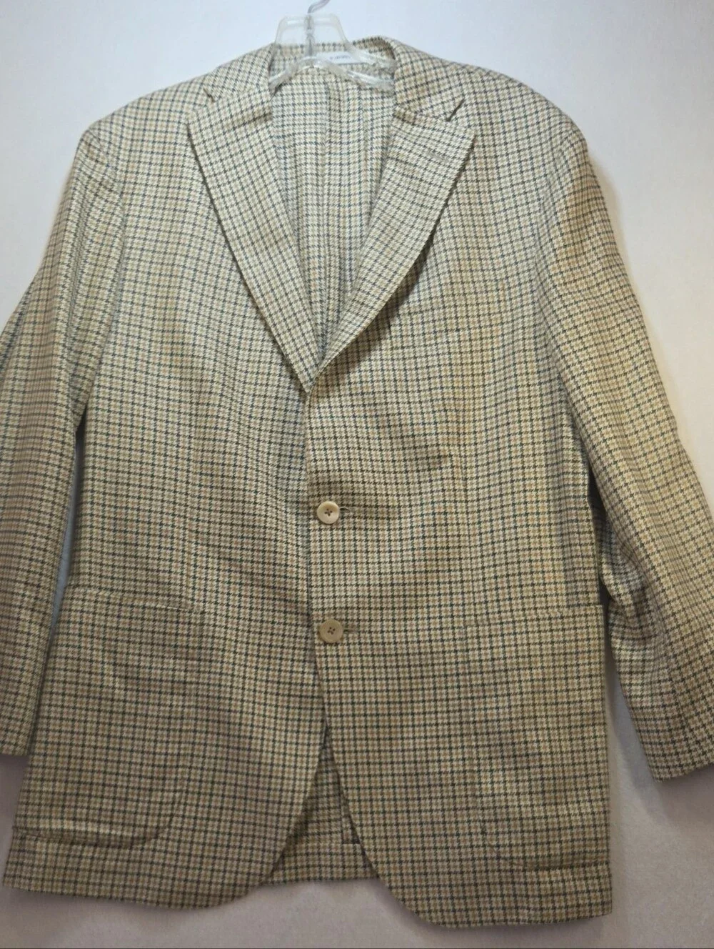 Boglioli K Jacket Houndstooth Beige Size 38R Two-Button Blazer